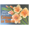 Colours in Bloom 2027 Desk Calendar Preview