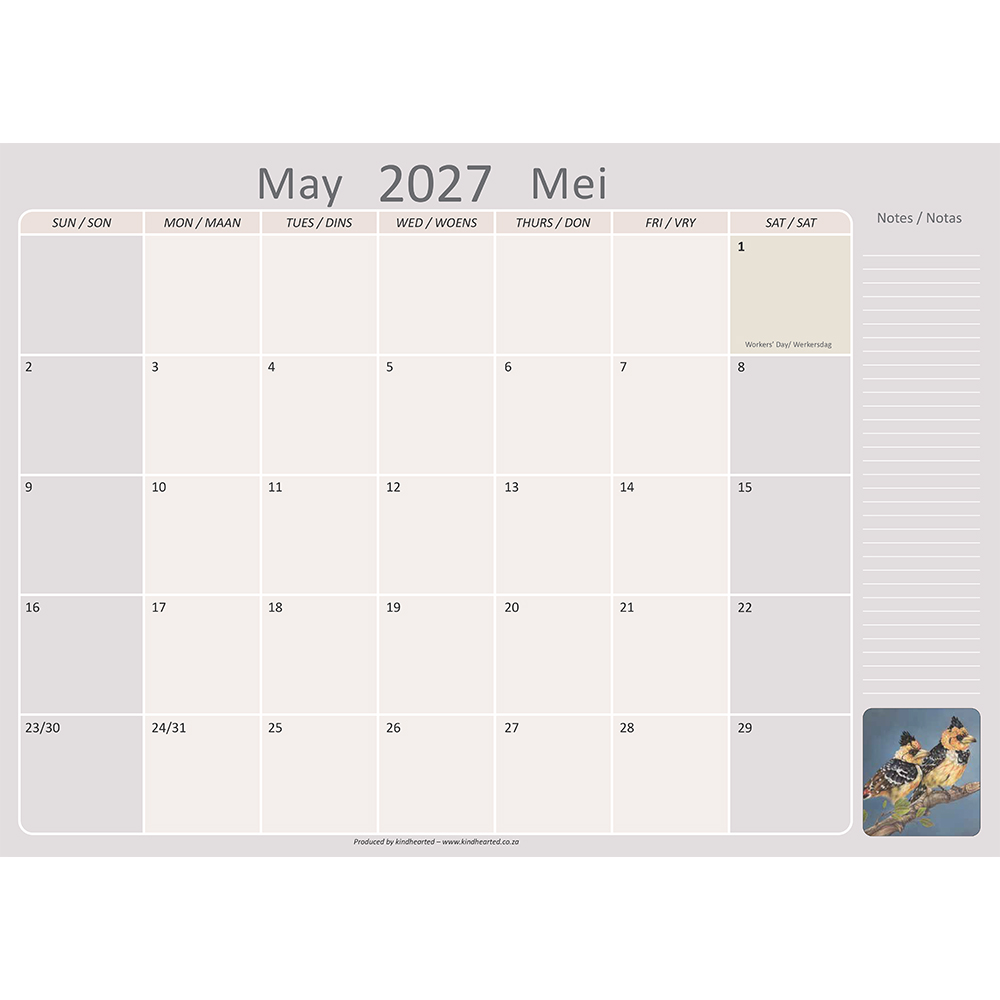 PDP 2027 May Calendar PDP 2027 May Calendar