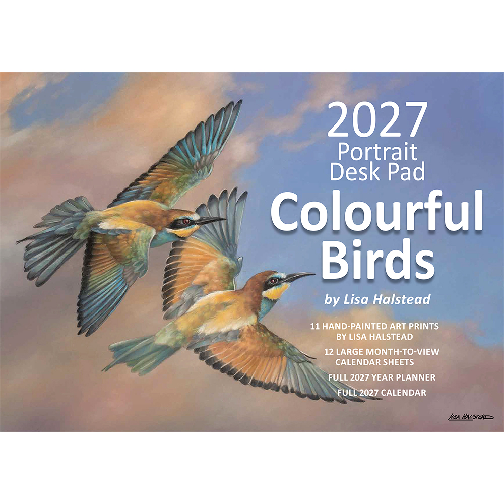 PDP 2027 Portrait DeskPad Colourful Birds PDP 2027 Portrait DeskPad Colourful Birds